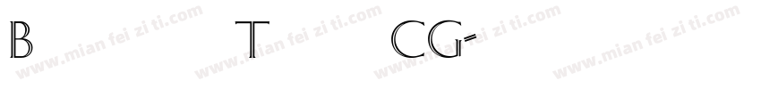 Brazilia Three CG字体转换